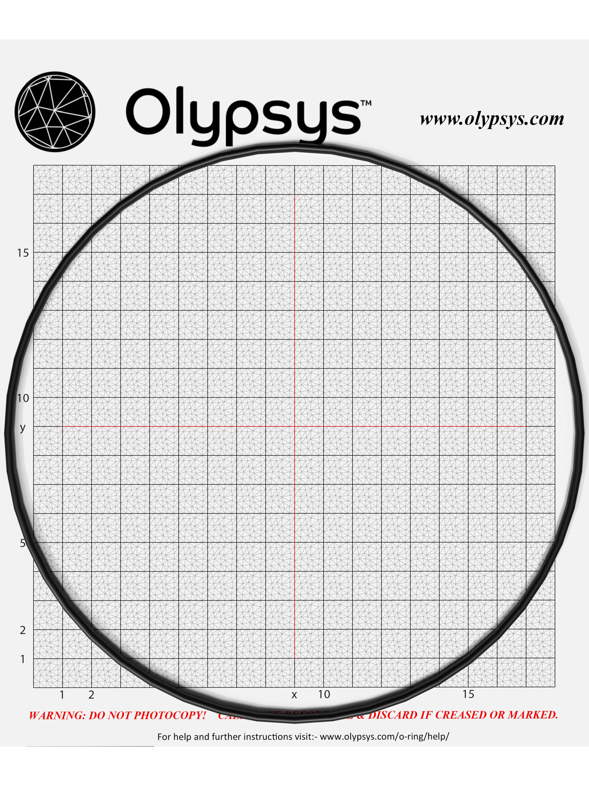 O-ring too large for the grid being used