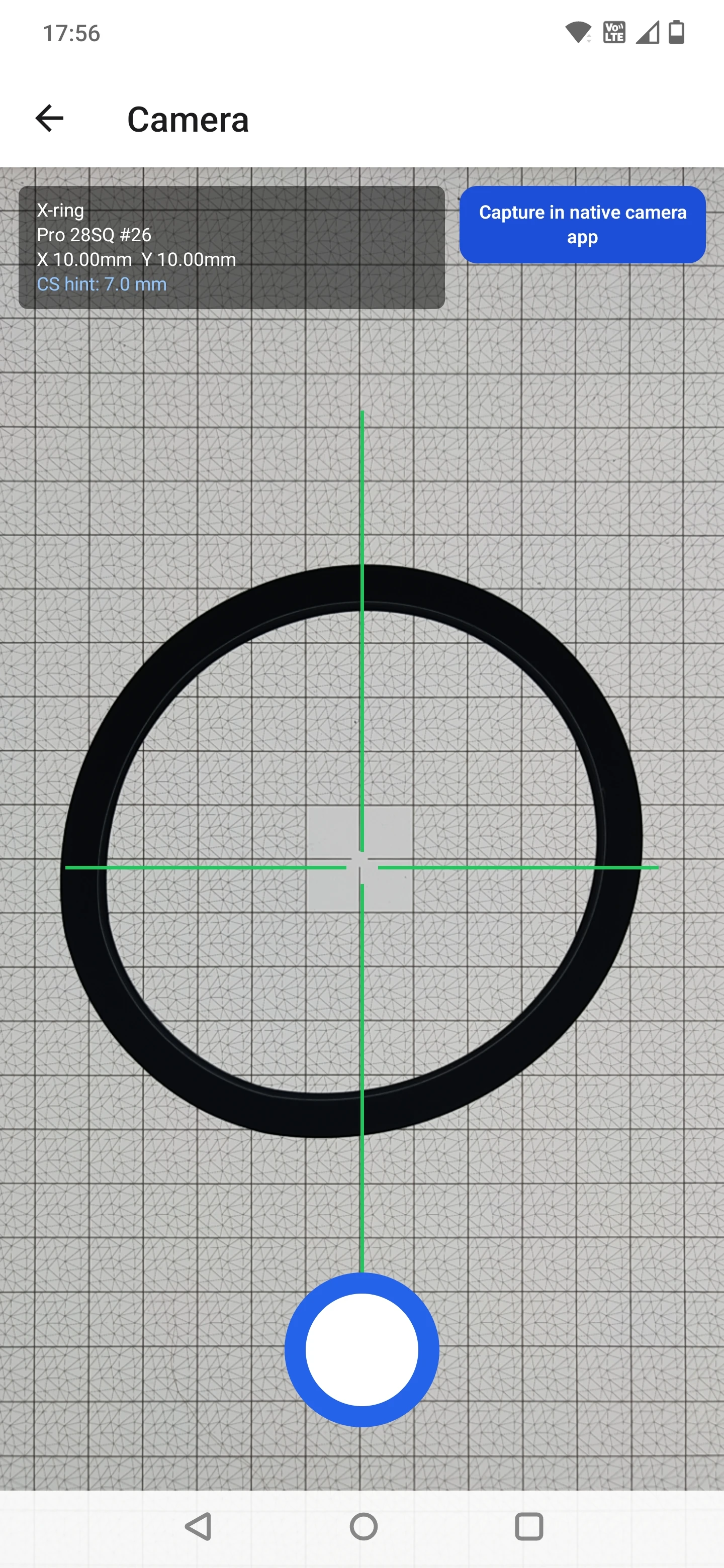 Capturing an X-ring in the app