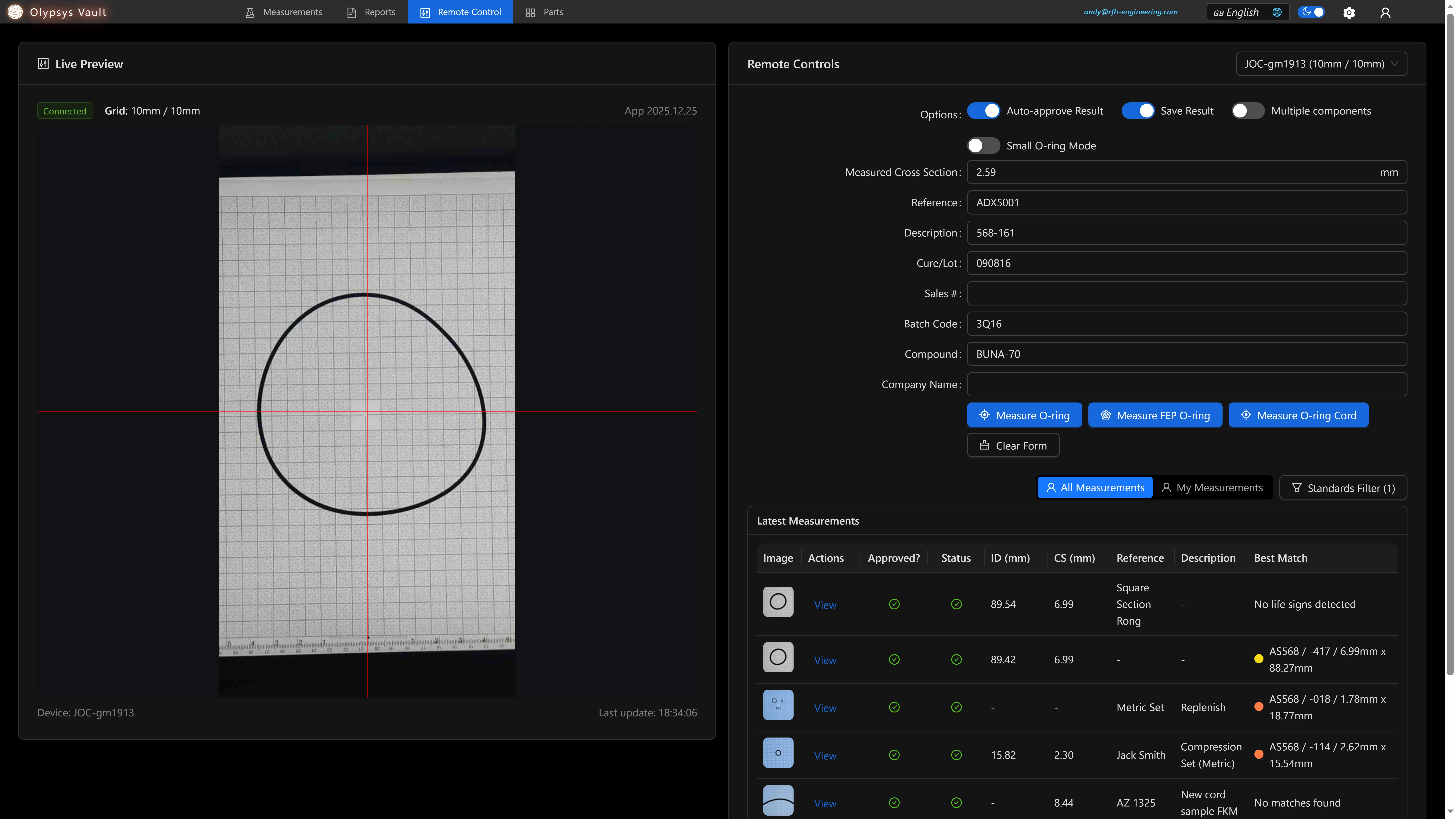 Remote control mode for the Pro Vision Booth